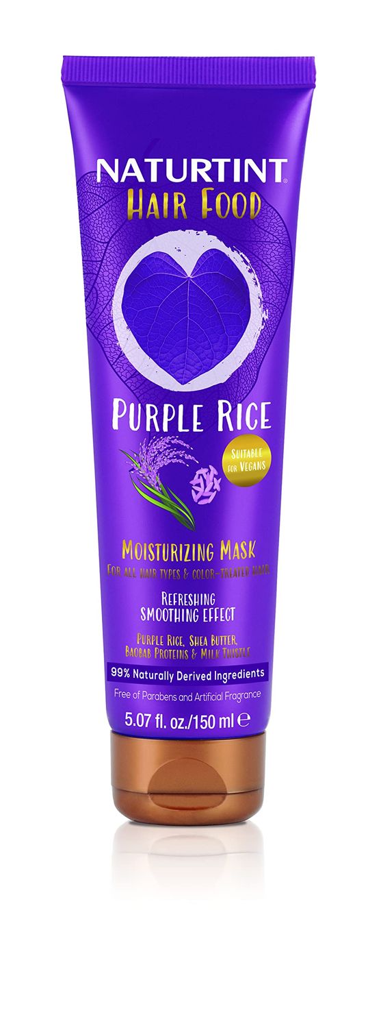 Naturtint Hair Food Deep Conditioning Mask (5.07 Fl Oz), Purple Rice Moisturizing - Naturally Derived Ingredients, Free of Parabens and Artificial Fragrances
