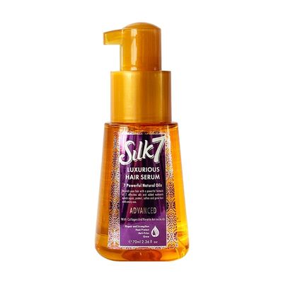 Silk 7 Luxurious Hair Serum Repair Strengthen Collagen Keratin Amino Acids Batana oil Rosemary oil Argan oil Jojoba Moringa clove oil Chinese Mint oil Heat Protection Anti-Frizz Grow 2.36 Oz 70ml