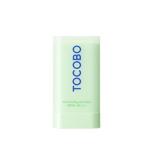 TOCOBO Cica Cooling Sun Stick SPF50 PA 1.69 fl. oz - Fermented Cica Complex, Cooling Sun Stick, Reduces Skin Temperature, Quick Soothing, Lightweight and Moisturizing Sun Stick