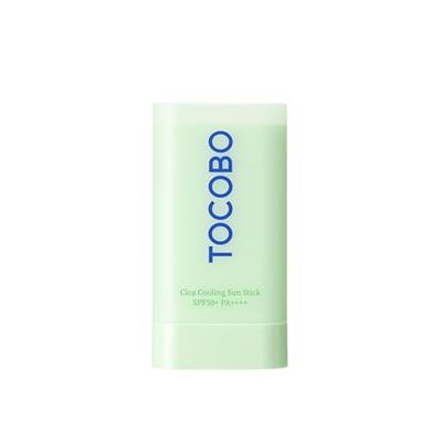 TOCOBO Cica Cooling Sun Stick SPF50 PA 1.69 fl. oz - Fermented Cica Complex, Cooling Sun Stick, Reduces Skin Temperature, Quick Soothing, Lightweight and Moisturizing Sun Stick