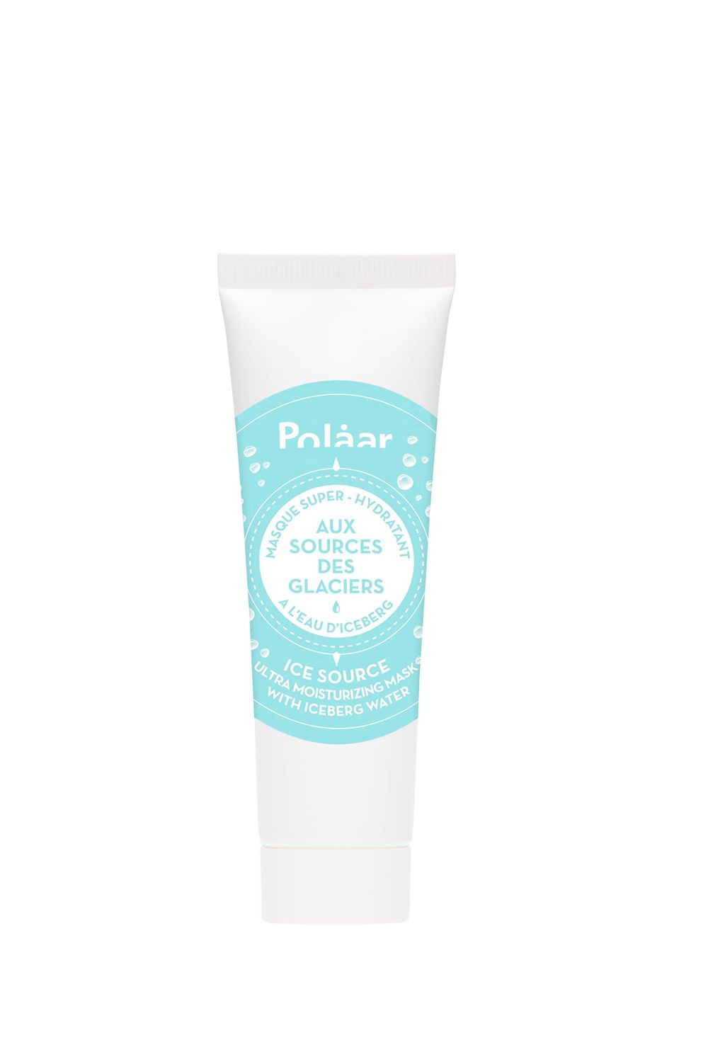 Polar - Ice Source Ultra Moisturizing Mask with Iceberg Water Hyaluronic Acid - All Skin Types, Even Sensitive - 96 Natural, Vegan, Cruelty Free, Made in France - 1.7 Fl Oz