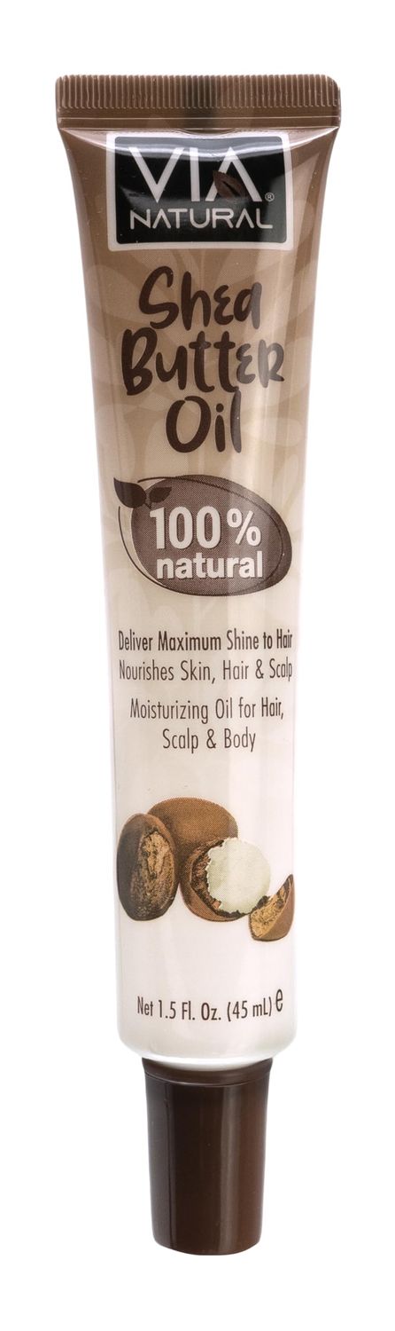 Via Natural 100 Natural Shea Butter Oil 1.5 Fl Oz (Pack of 1)