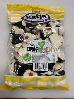 Katja DropBeren I Soft Sweet Licorice Gummy Candy I 500g 17.6 ounce