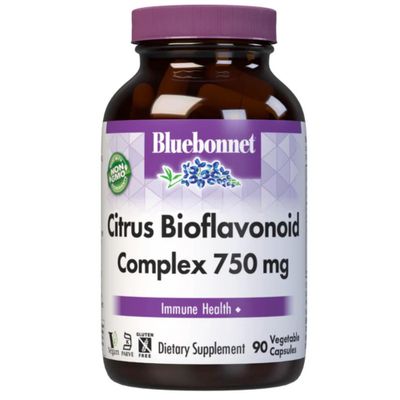 Bluebonnet Citrus Bioflavonoid Complex 750 mg Immune System Support - Hesperidin Citrus Bioflavonoids from Oranges Lemons Grapefruit Limes - Non-GMO, Vegan, Gluten-Free - 90 Veggie Capsules