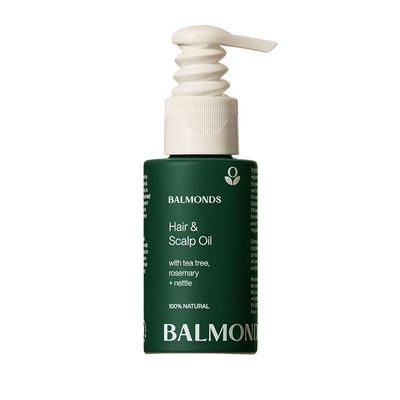 Balmonds Hair, Scalp Beard Oil 1.7 Oz with Rosemary, Hemp Tea Tree - Natural Conditioning Treatment for Dry, Itchy Scalps - Nourishes Moisturizes