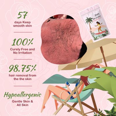 Ajoura Wax Beads for Hair Removal, 1lb Pink Rose Hard Wax for Coarse Hair, Perfect for Brazilian, Bikini, Eyebrow, Legs, Facial, and Full Body Waxing, At-Home Wax Refill for Women and Men