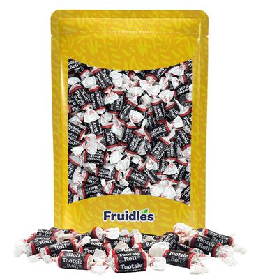Fruidles Tootsie Original Chocolatey Tootsie Twist Midgees Roll, Peanut-Free, Gluten-Free, Kosher Certified, Individually Wrapped, (Half-Pound)