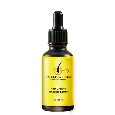 Follica Free Organic Cold-Pressed Red Cyperus Rotundus Oil, Hair Growth Inhibitor, Ingrown Hair Prevention, Laser Hair Removal Alternative, Orange Scented, 1 Oz. Bottle