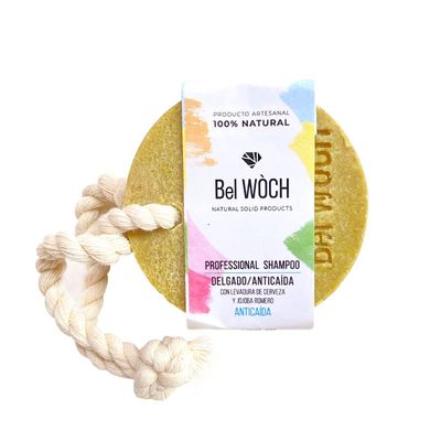 BEL WOCH 100 natural for thin hair organic solid shampoo bar, nourishes, promotes growth and gives natural shine free of parabens, pphalates and sulfates