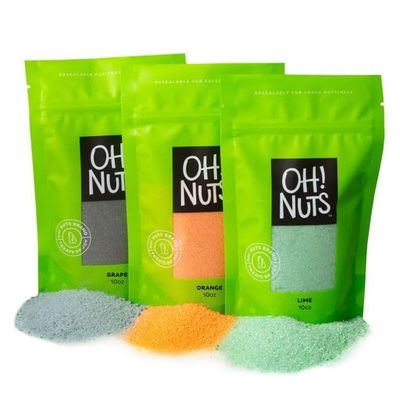 Oh! Nuts Fresh Cotton Candy Sugar Floss -Mix Flavor- 3 X 10oz - Party Flavors for Kids, Adult Birthday Treats, Baby and Bridal Showers - Vegan, Kosher (10 oz 3 pack, Orange, Grape Lime)