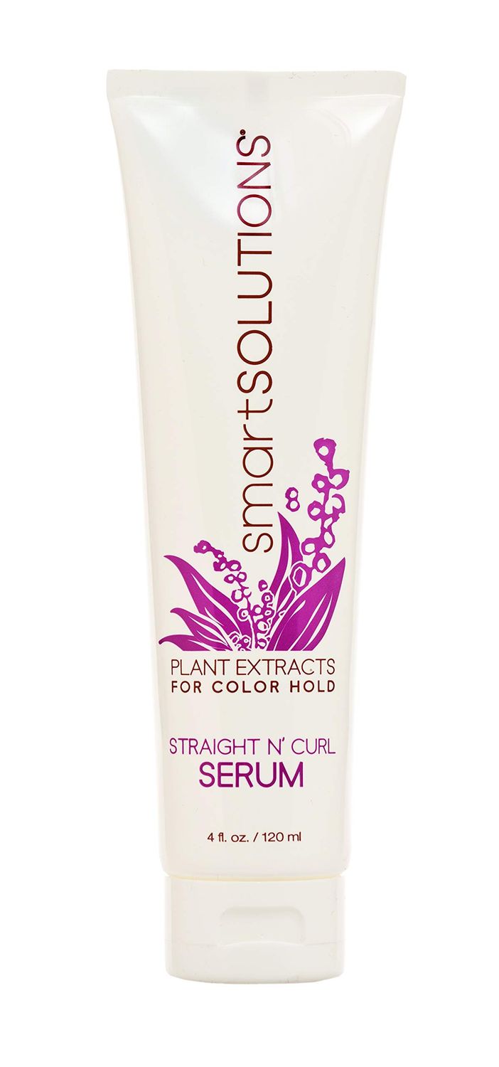smartSOLUTIONS Straight N&#39; Curl Serum 4 oz, Smooths Straightens Curves Curls Paraben-Free Plant-based