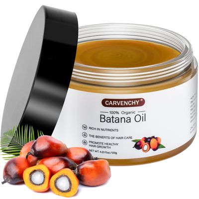 Raw Batana Oil for Hair Growth, Natural Batana Oil for Hair Growth Dr. Sebi Batana Oil, Prevents Loss, Eliminates Split Ends, Increases Hair Thickness for Men and Women
