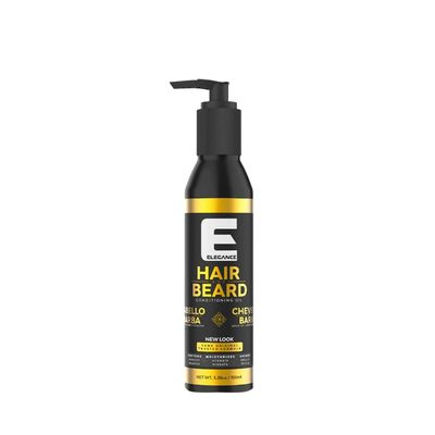 Elegance Hair Beard Conditioning Oil, 3.38 Oz, Enriched with Aloe Vera, Hair Oil that Promotes Healthy Hair and Beard Growth, Reduces Itching
