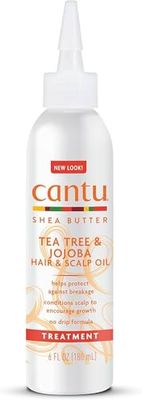 Cantu Shea Butter Tea Tree Jojoba Hair Scalp Oil 6 Ounce (180ml) (2 Pack)