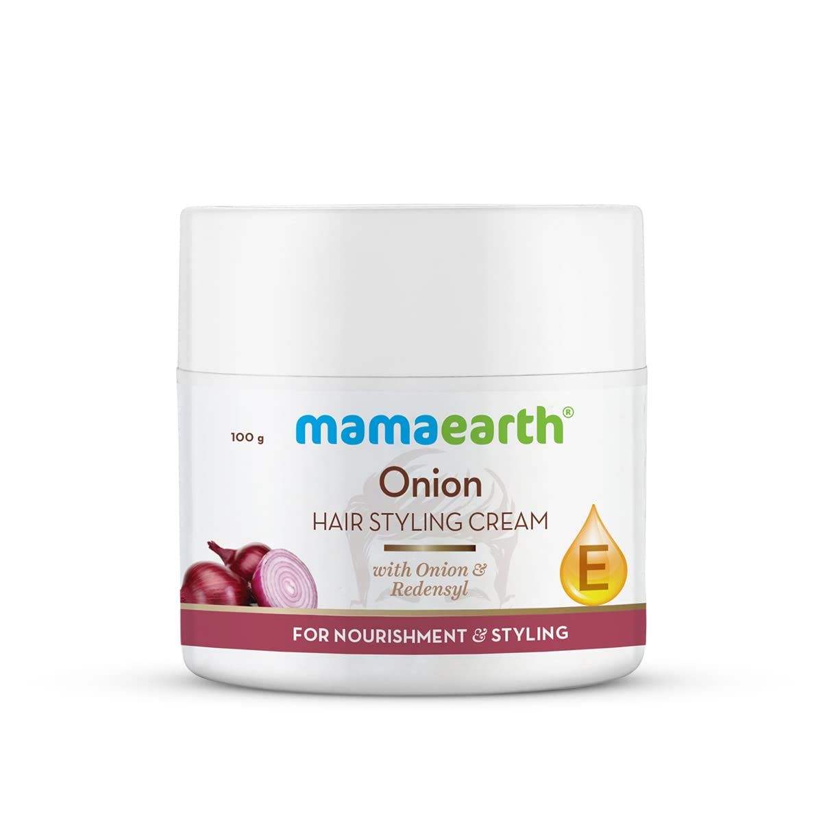 Mamaearth Onion Hair Styling Cream for Men Gives Flexible Hold Natural Shine Suits All Hair Types Redensyl Infused Styling with Hair Care 3.53 Oz100g