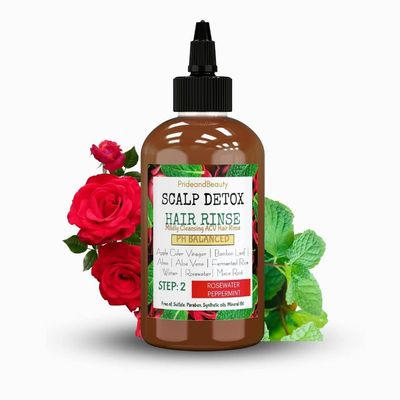 Pride and Beauty, Apple Cider Vinegar Hair Rinse - Natural Hair Cleanser for Product Build Up - Loc Care and Maintenance Products (Step 2 - ACV Hair Rinse)