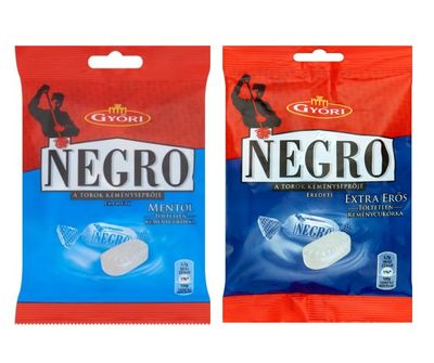 Hungarian Negro Hard Candy (Menthol Extra Menthol- 2 Pack)