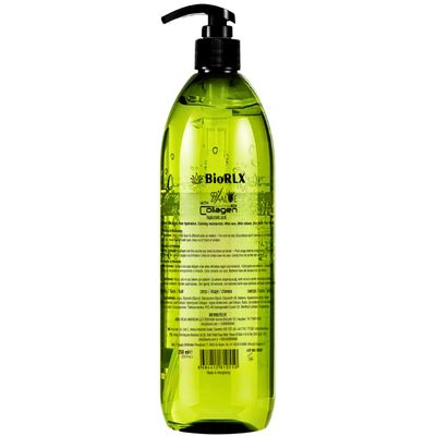 BioRLX 99 Aloe Vera Gel with Collagen and Hyaluronic Acid 250 Ml 8.5 Fl Oz - For Face Body, Hair Scalp, After Sun Relief, Natural, Soothing, Hydrating