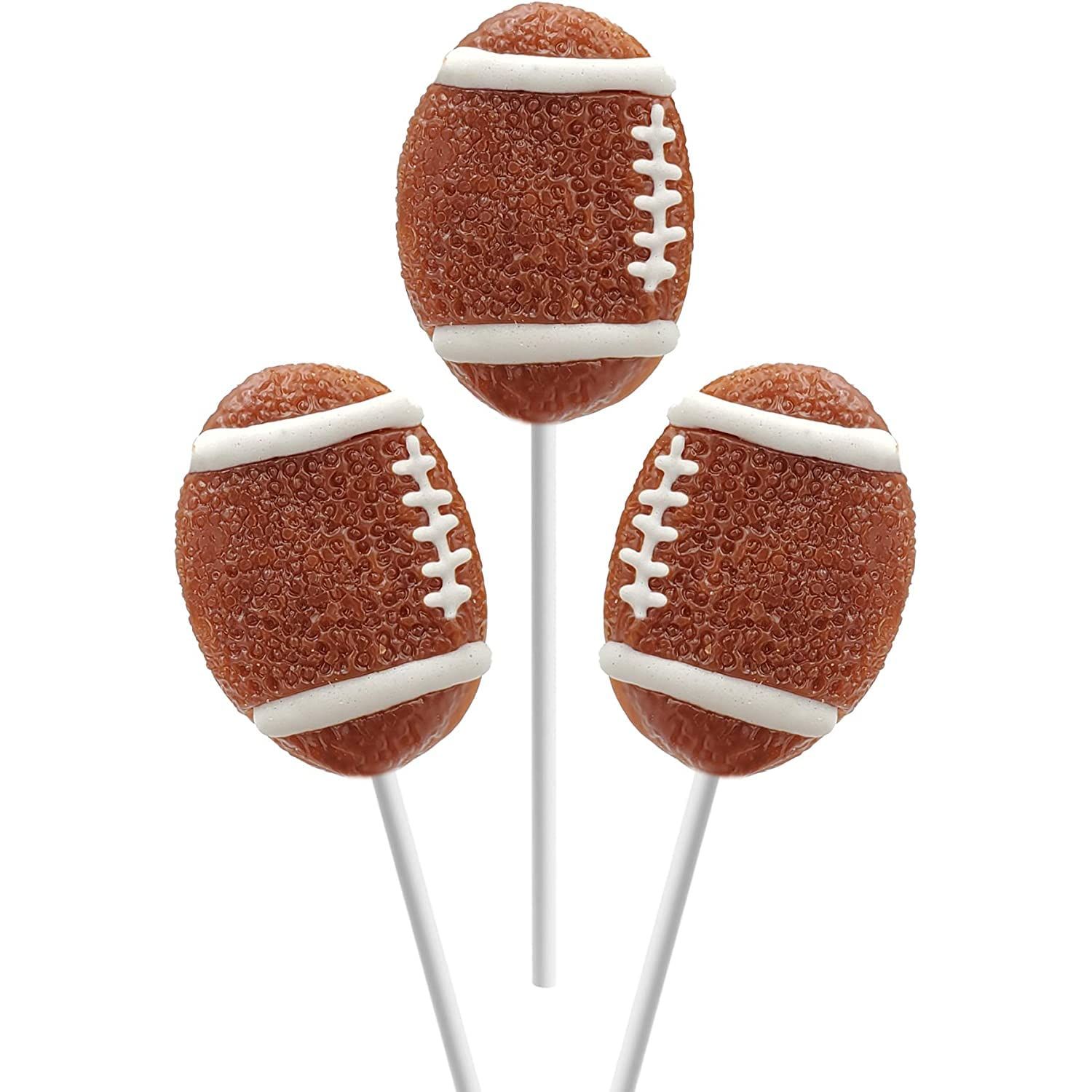 Fruidles Super Sports Ball Candy Basketball, Football, Soccer, and Baseball, Individually Wrapped Sport Variety Pack Football - (Pack of 12)