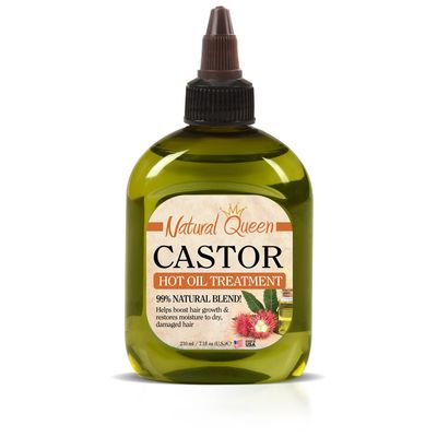 SFC Natural Queen Castor Hot Oil Treatment 7.1 oz - Moisturizing Hot Oil Treatment for Dry, Damaged Hai with Natural Castor Oil for Hair Growth