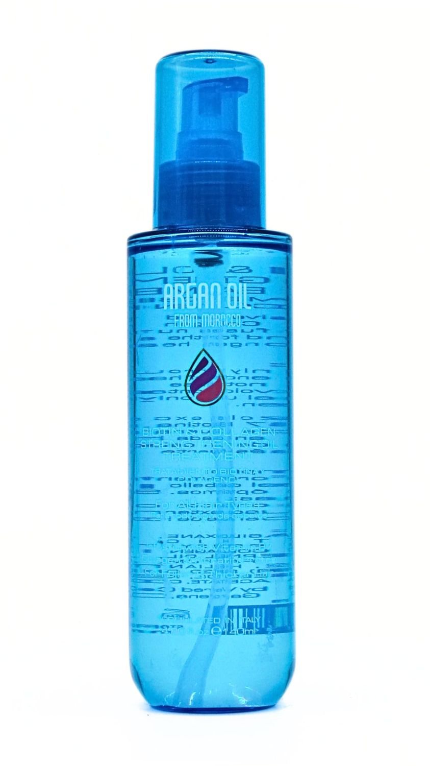 Argan Oil From Morocco Biotin Collagen Strengthening Oil Treatment For All Hair Types, 4.8 Fl Oz (Pack of 1), Blue