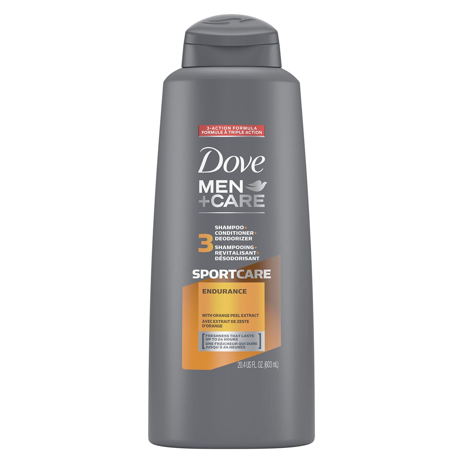 DOVE MEN CARE SportCare 3 in 1 Shampoo for Mens Hair EnduranceComfort Cleans and Conditions Better Than Regular Shampoo for Men 20.4 oz (naivjif-141)