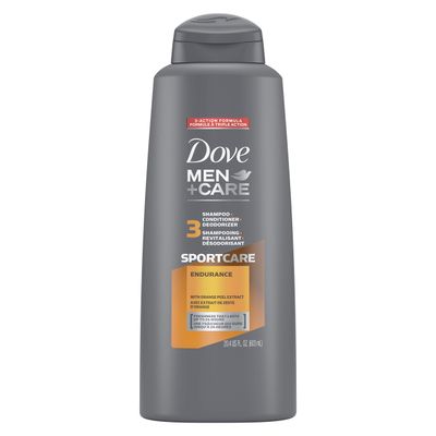 DOVE MEN CARE SportCare 3 in 1 Shampoo for Mens Hair EnduranceComfort Cleans and Conditions Better Than Regular Shampoo for Men 20.4 oz (naivjif-141)
