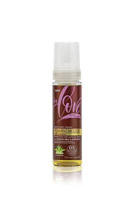 n Love Moisture Crush Foaming Mousse Organic Coconut Milk Deep Moisture Shine Soft Wraps, Defines Curls, Braid Twist Locs Anti-Breakage Reduces Frizz Promotes Growth 7.27oz