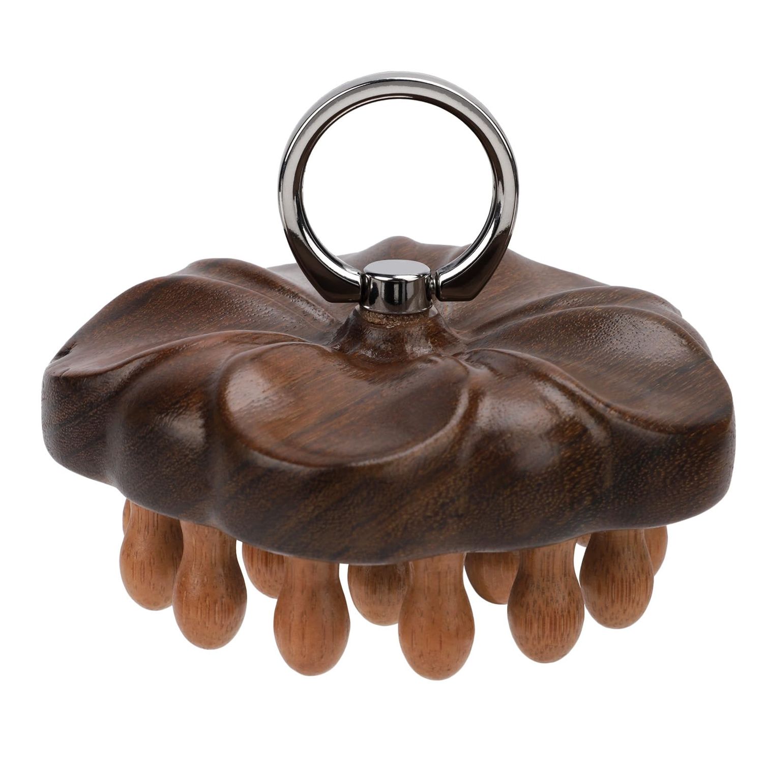 Wooden Scalp Massager, Wooden Tooth Hair Comb Brush Scalp Massager Brush for Hair Growth Alleviate Stress Improve Sleep