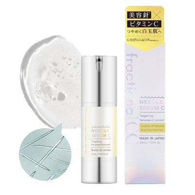 fractional CC Needle Serum C, Japanese Microneedling Skin Care, Brightening Serum With Vitamin C, Glutathione, Centella Asiatica, Glass Skin, 1 fl oz (30 ml)