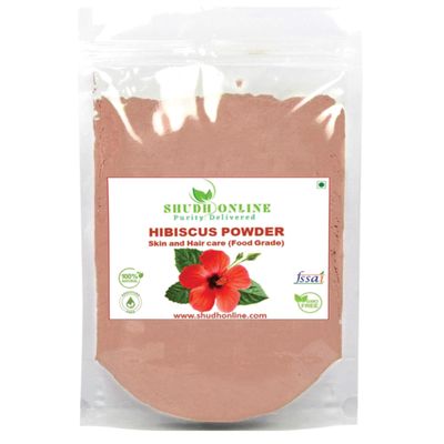 Organic Hibiscus Powder for Hair Growth (7 oz - 0.45 lb) Pure Sabdariffa Flower Powder - Dried Hibiscus Matcha Flower for Hair - Flor De Jamaica Natural Matcha Salt - Non GMO (200g)