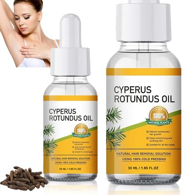 Cyperus Rotundus Oil, Cyperus Rotundus Oil for Hair Removal Educing Body Hair Growth,Smooth Skin Moisturizing Suitable for All Skin Types 30ml