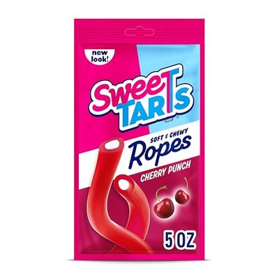 SweeTARTS Ropes, Candy, Cherry Punch, Soft and Chewy, 5 oz