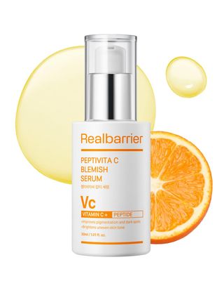 Real Barrier Peptivita C Blemish Serum Face Serum for Uneven Skin Tone Smooth Texture Vitamin C Face Care for Sensitive Skin Facial Skin Care Products Korean Skincare 1.01 fl oz (30ml)
