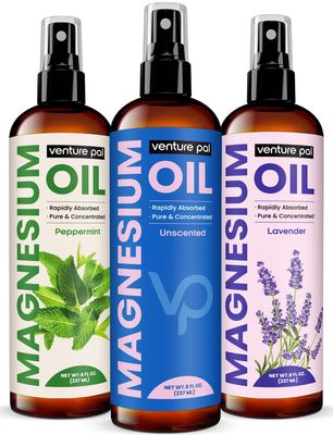 Venture Pal Magnesium Lotion, Topical Magnesium Cream - Sleep, Muscle Cramp and Relaxation, Moisturizing, Non-Greasy Supplement with Coconut Oil, Shea Butter Hyaluronic Acid, Safe for Kids