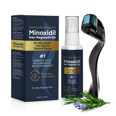 5 Monoxide Hair Growth for Men and Women: Extra Strength Hair Loss Treatment Serum for Faster Stronger Thicker Hail Growth 44ML