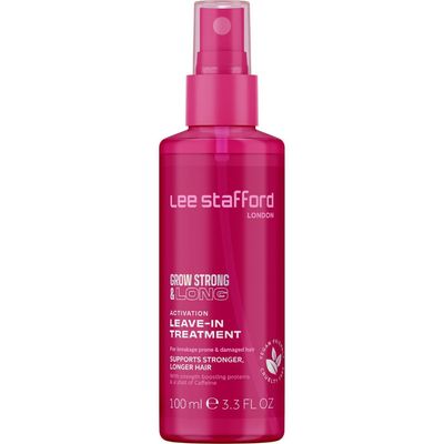 Lee Stafford Hair Growth Leave In Treatment Spray Grow Strong Long Collection - Best Conditioner Mist for Dry, Damaged, Frizzy Hair, Detangler, Men Women, 3.3 Fl Oz
