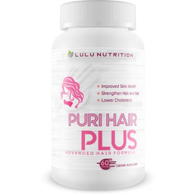 Puri Hair Plus Advanced Hair Formula - Re-Grow Strengthen Hair and Nails with These Hair Skin and Nails Vitamins - Puri Hair Vitamins for Puri Hair Growth - Improve Skin Health - Puri Hair Regrowth