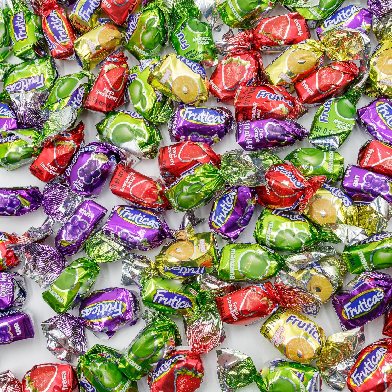 FRUITY DELIGHTS Hard Candy 1 lb Bundle - Fruit Filled Candies in Donty-Tonty Balk Bag, Individually Wrapped (83 Pieces), Hard Shell Soft Center, Assorted Flavors