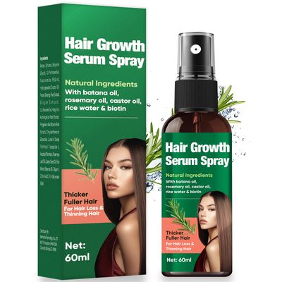 Hair Growth Serum, Rosemary Water Spray For Hair Growth Makes Hair Thicker and Solves Scalp Problems, Suitable for Men or Women