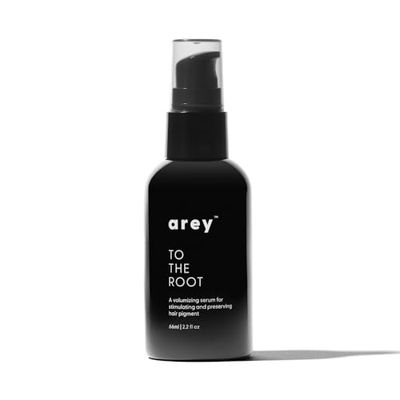 Arey To The Root Serum Slows Grey Hair Growth and Preserves Pigment While Promoting Healthier Hair and Adding Volume Dermatologist-Tested, Vegan, Oil-Free, Scent-Free Formula (1 Month Supply)