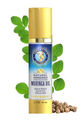 Nefertiti&#39;s Secrets Moringa Oil Organic Hair Growth - Wild Pure Rosemary Hair Oil for Nourishment, Rejuvenate Moisturize - Curly Secret Hair Products - 1.7 Ounce 50 mL