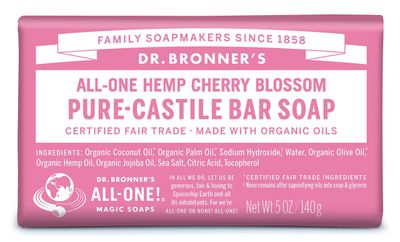 Dr. Bronners Cherry Blossom Bar Soap, 5 OZ