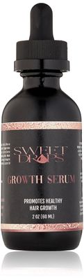Sweet Drops Hair Regrowth Oil Great for natural protective styles Combats Alopeica Dandruff Promotes Healthy hair scalp Family friendly (2 oz Glass Bottle wdropper)