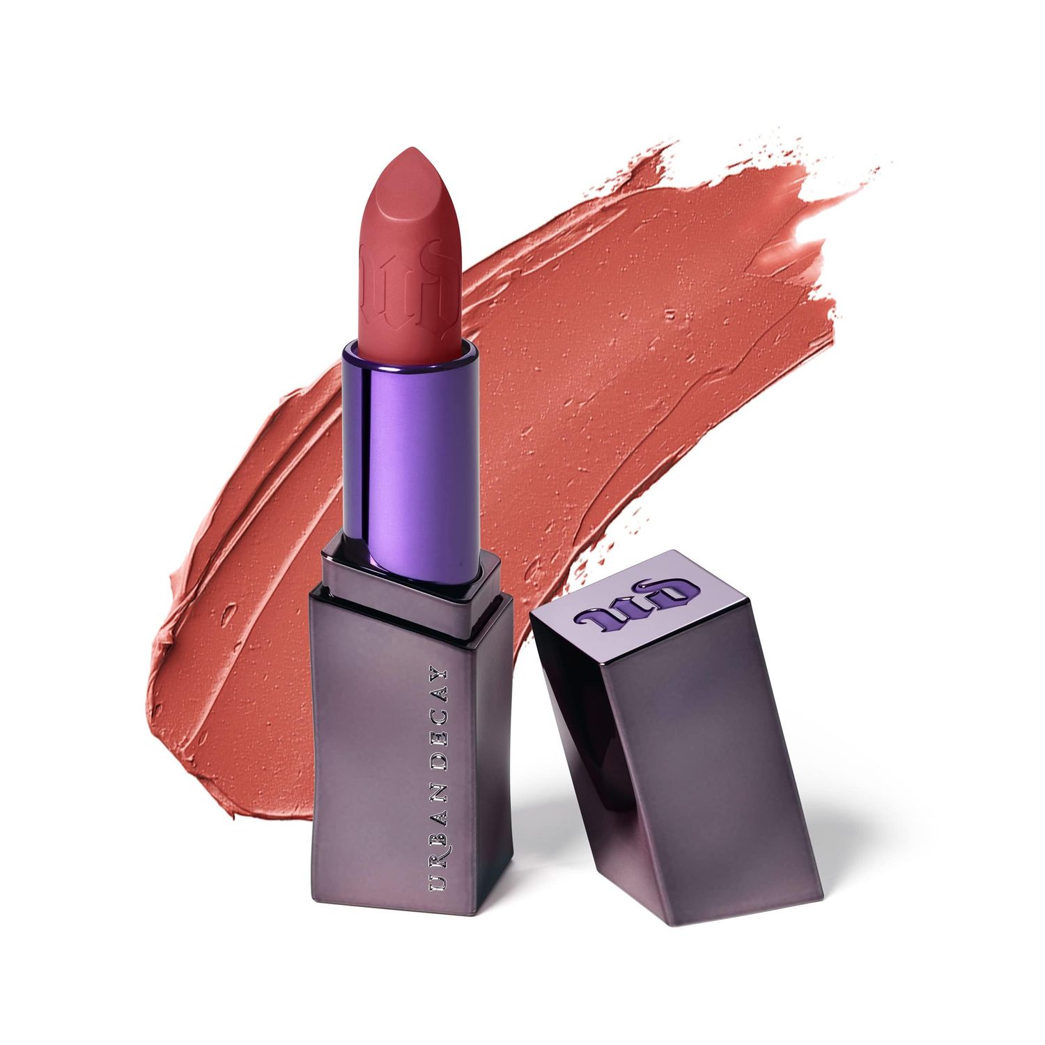 URBAN DECAY Vice Hydrating Lipstick (Naked - Rose Nude - Cream Finish), Creamy Formula, Moisturizing Lip Color with Aloe Vera Avocado Oil, Vegan, Cruelty-free - 0.11 oz