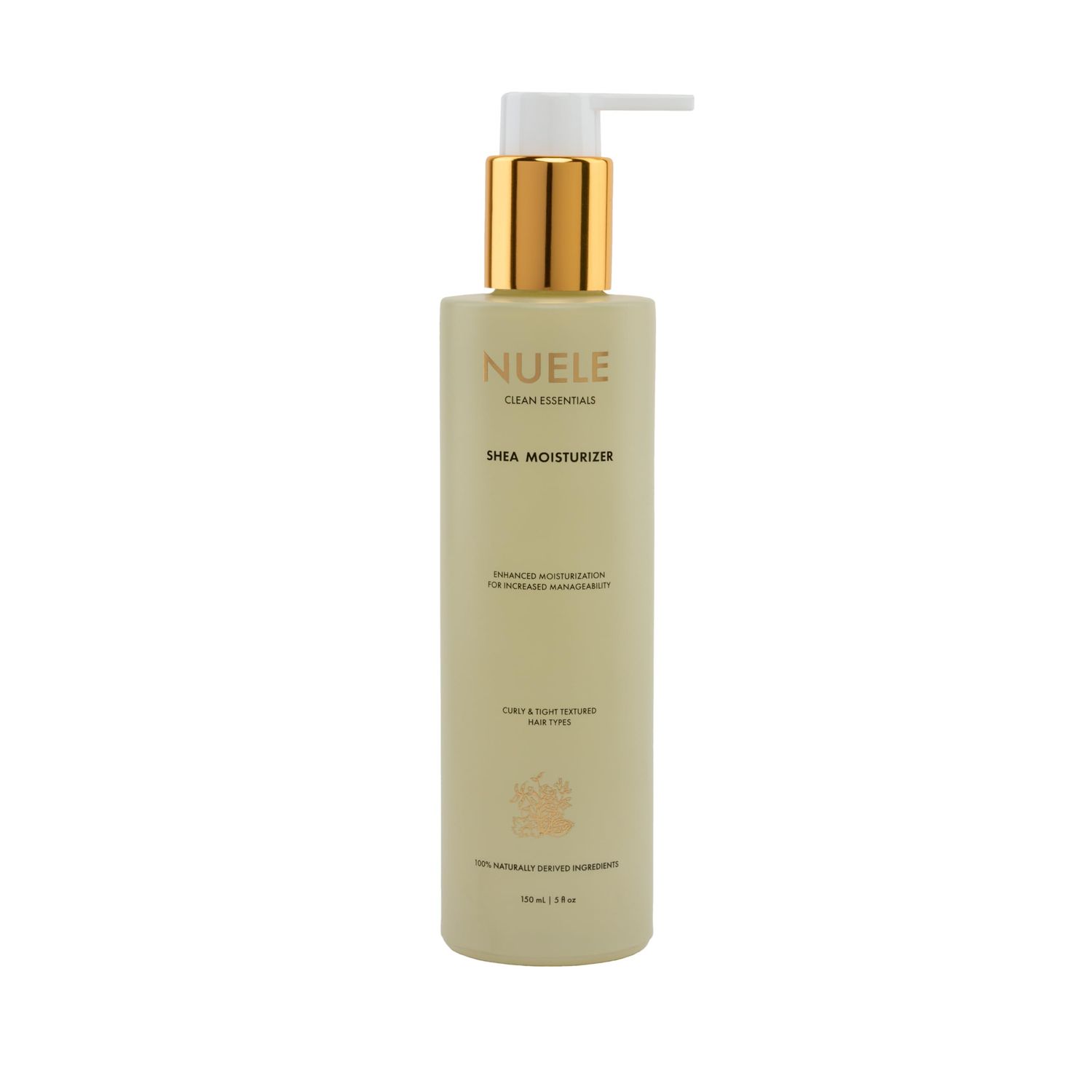 Nuele Clean Essentials Shea Moisturizer Enhanced Moisturization For Increased Manageability For Curly Tight Textured Hair Types 100 Naturally Derived Ingredients 5 Fl Oz
