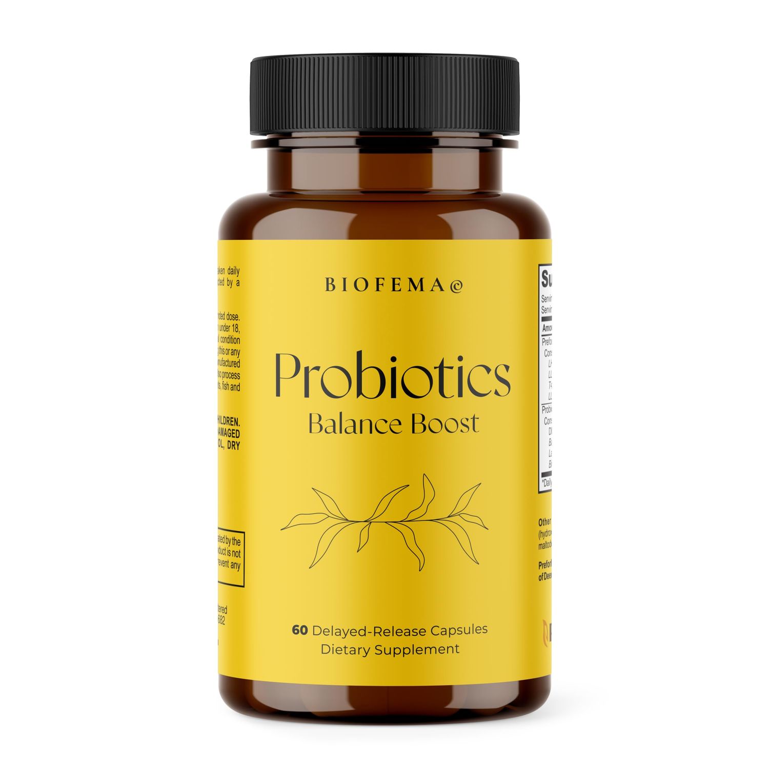 BIOFEMA Balance Boost Women Probiotics - Supports Healthy Vaginal Flora, Odor Control, Yeast and ph Balance - Bacillus coagulans Boost - 60 Delayed-Release Capsules-PreforPro DE111 - 4.4 BLN CFUs