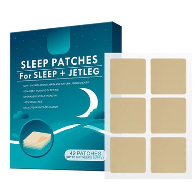 Tzou 42 PcsBox Sleep Patch Melatonin Quick Acting Ingredients Natural Deep Sleep Patches Home Sleep Aid Supplies 42pcsBox
