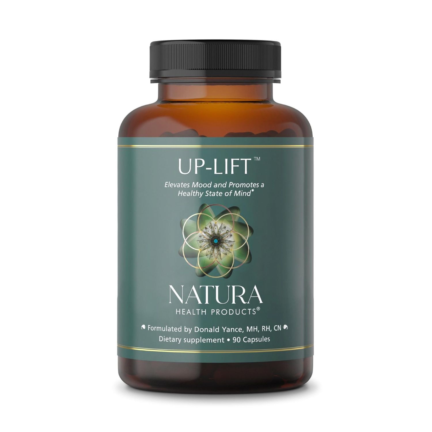 Natura Health Products Up-Lift Supplement - Encourages Positive Mood and Mental Outlook- Featuring Ashwagandha, St. John&#39;s Wart, Vitamins B6 B12, L-tryptophan, Folate, L-tyrosine (90 Capsules)