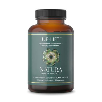 Natura Health Products Up-Lift Supplement - Encourages Positive Mood and Mental Outlook- Featuring Ashwagandha, St. John&#39;s Wart, Vitamins B6 B12, L-tryptophan, Folate, L-tyrosine (90 Capsules)